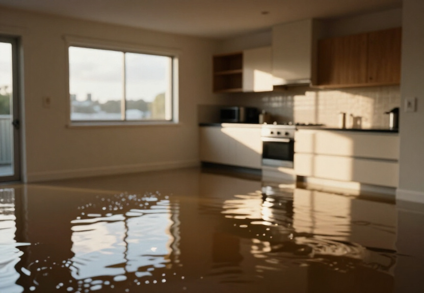 Flooded basement in a North Sydney heritage home before restoration